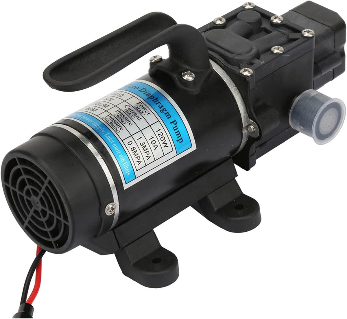Pompa wodna Samozasysająca – moc 120 W, pojemność 10 l, napięcie 12 V, do codziennego zastosowania