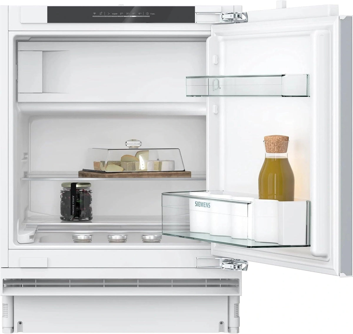 Lodówka Siemens KU22LVFD0 – oświetlenie LED, półki, pojemność 110 l, wymiary 82 x 60 cm, do kuchni