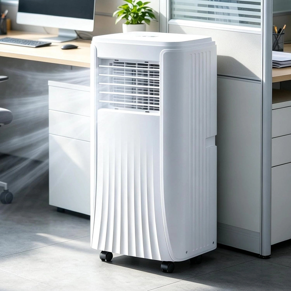 Klimatyzator – programator czasowy, konstrukcja 3 w 1, wydajność 12000 BTU, moc 3500 W, do pomieszczeń domowych