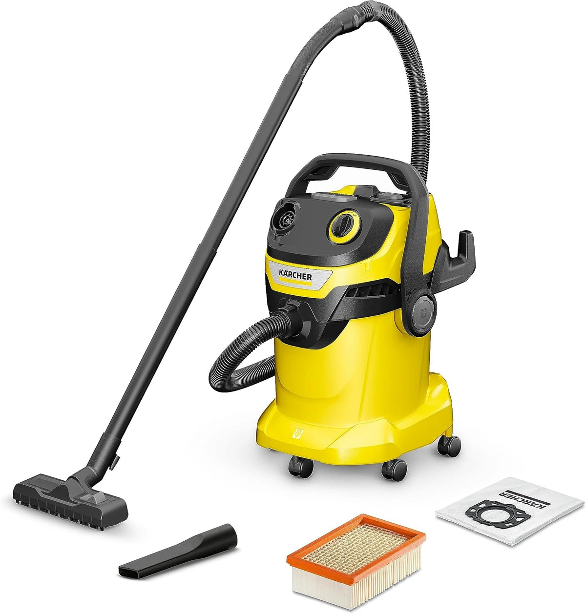 Odkurzacz Kärcher – moc 1100 W, pojemność 25 l, napięcie 5 V, do pielęgnacji podłóg