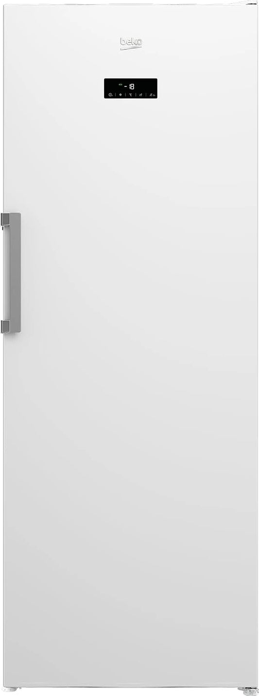 Zamrażarka Beko RFNE448E55W – system bezszronowy, szuflady, pojemność 404 l, do przechowywania żywności