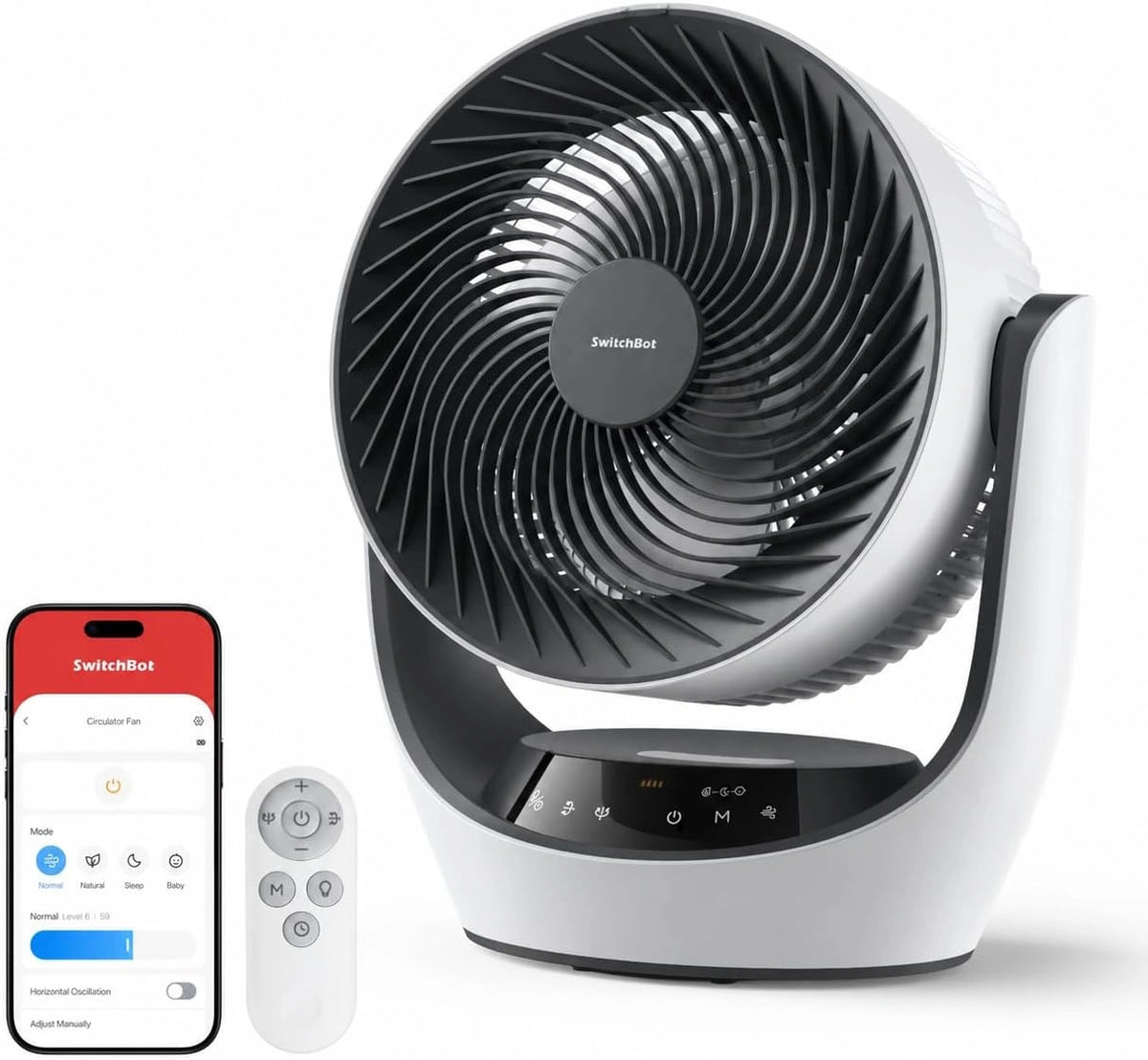 Wentylator SwitchBot – programator czasowy, do domu lub biura