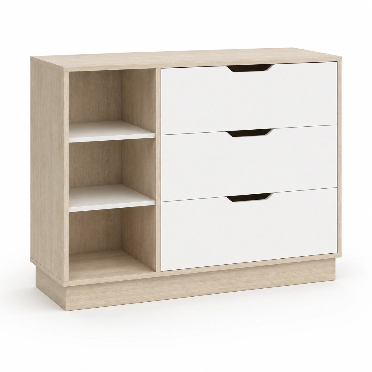 commode-3-tiroirs-avec-niches-en-hetre-et-blanc-gqeftc6275ol