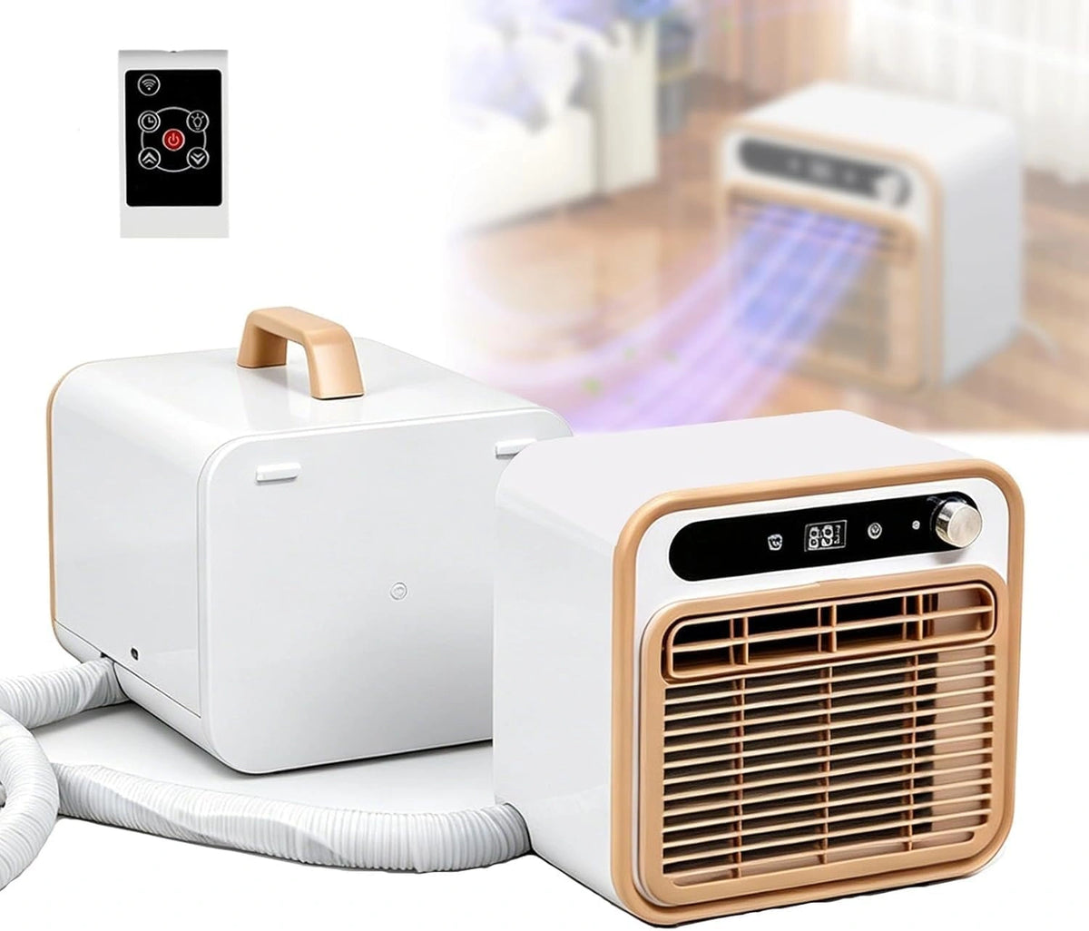Klimatyzator – programator czasowy, sterowanie pilotem, łączność Wi-Fi, moc 1500 W, do pomieszczeń domowych