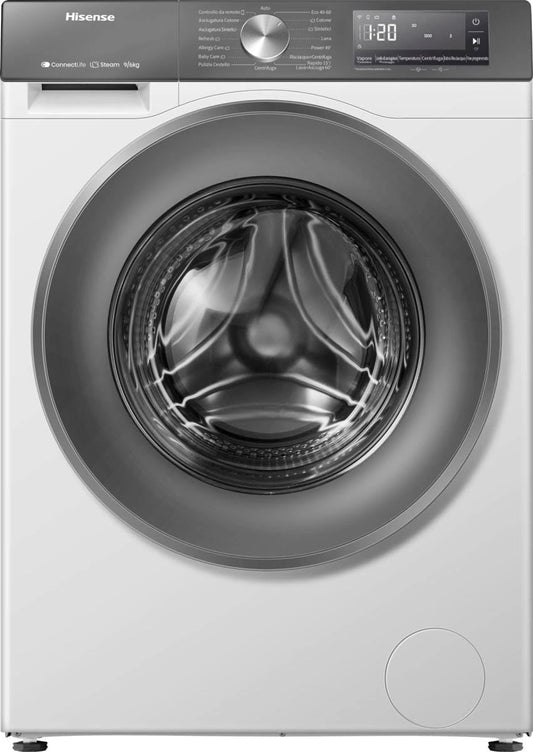 Falownik Hisense WD3S9043BW7 – łączność Wi-Fi, oświetlenie LED, kolor szary, do codziennego zastosowania