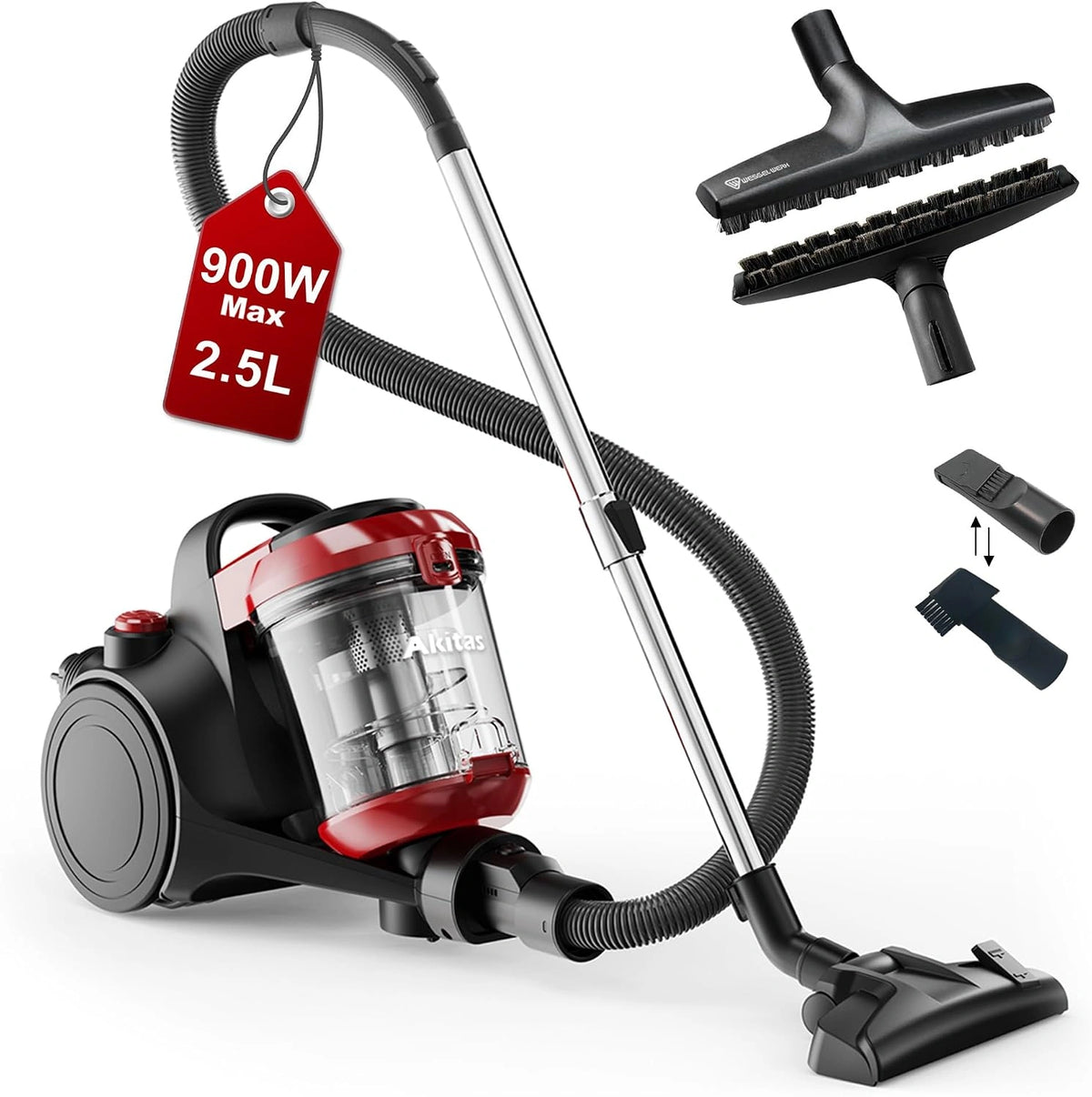 Odkurzacz Akitas C10P – moc 900 W, do pielęgnacji podłóg