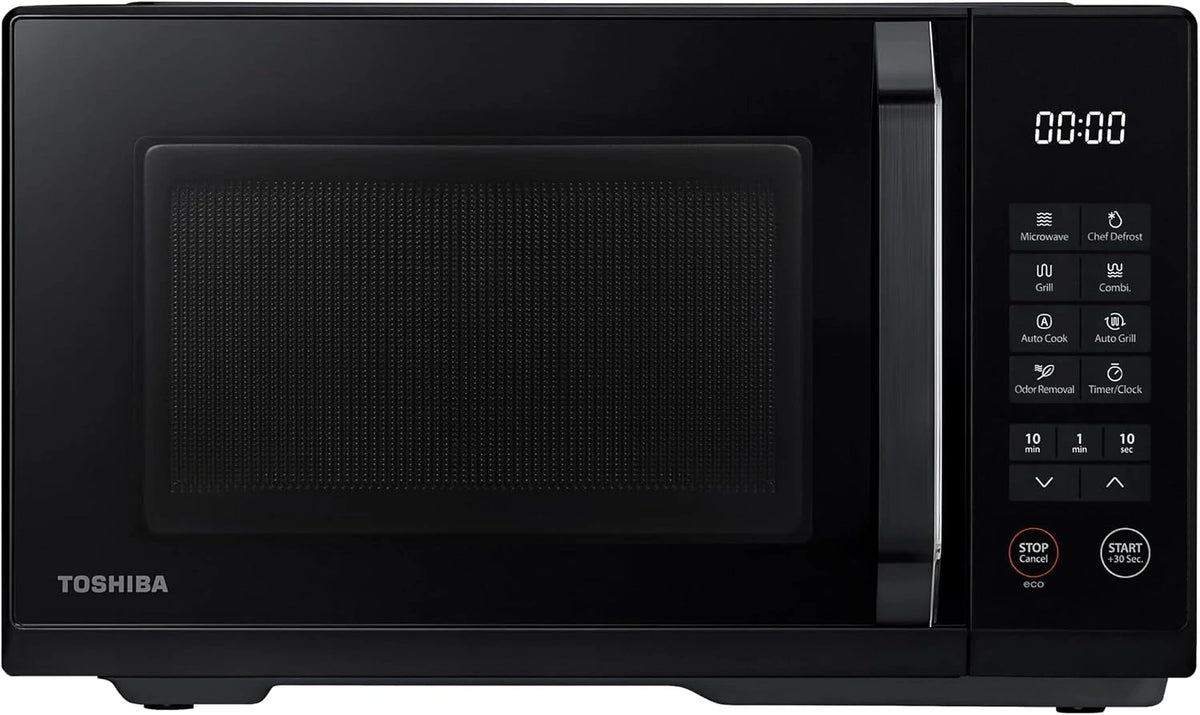Kuchenka mikrofalowa Toshiba – programator czasowy, funkcja grilla, moc 800 W, pojemność 23 l, do codziennego zastosowania
