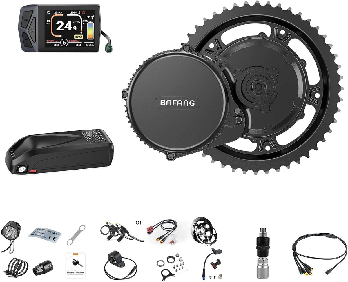 Zestaw napędu do roweru elektrycznego BAFANG – moc 250 W, napięcie 36 V, do domu lub biura